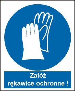 Znak Nakaz stosowania ochrony rąk
