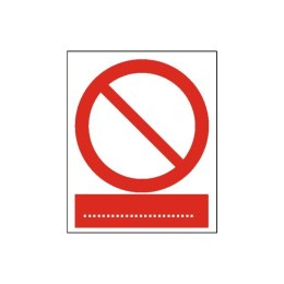 Znak Ogólny znak zakazu 225x275 PB