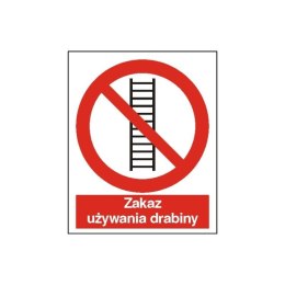 Znak 14 Zakaz używania drabiny 225x275 FB